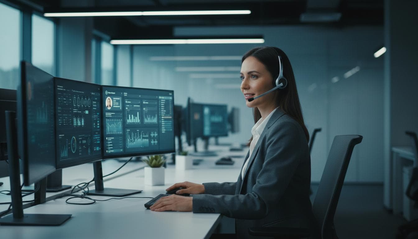 Customer support operations workspace with clear task handoffs