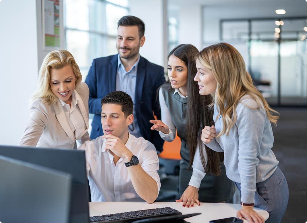 Team planning work together